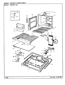 02 - Freezer Compartment parts for Magic Chef Refrigerator RB23KA-4AL / CG99A from AppliancePartsPros.com