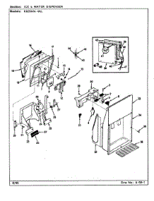 06 - Ice & Water Dispenser parts for Magic Chef Refrigerator RB23KA-4AL / CG99A from AppliancePartsPros.com