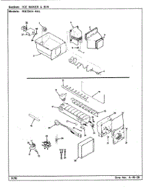 07 - Ice Maker & Bin parts for Magic Chef Refrigerator RB23KA-4AL / CG99A from AppliancePartsPros.com