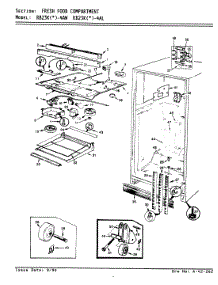04 - Fresh Food Compartment parts for Magic Chef Refrigerator RB23KA-4AL / AG96B from AppliancePartsPros.com