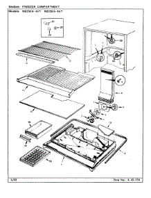 02 - Freezer Compartment parts for Magic Chef Refrigerator RB23KA-4AT / CL95A from AppliancePartsPros.com
