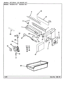 06 - Optional Ice Maker Kit parts for Magic Chef Refrigerator RB23KA-4AT / CL95A from AppliancePartsPros.com