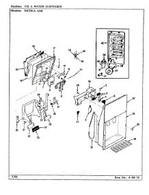 06 - Ice & Water Dispenser parts for Magic Chef Refrigerator RB23KA-4AW / BG98C from AppliancePartsPros.com