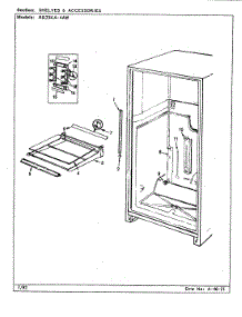 08 - Shelves & Accessories parts for Magic Chef Refrigerator RB23KA-4AW / BG98C from AppliancePartsPros.com