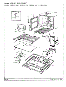 02 - Freezer Compartment parts for Magic Chef Refrigerator RB23KA-4AW / BG98B from AppliancePartsPros.com