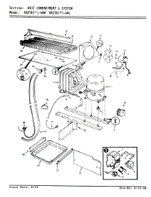 07 - Unit Compartment & System parts for Magic Chef Refrigerator RB23KA-4AW / AG98B from AppliancePartsPros.com