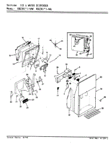 05 - Ice & Water Dispenser parts for Magic Chef Refrigerator RB23KA-4AW / AG97C from AppliancePartsPros.com