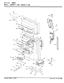 02 - Doors parts for Magic Chef Refrigerator RB23KA-4AW / AG97B from AppliancePartsPros.com