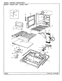 02 - Freezer Compartment parts for Magic Chef Refrigerator RB23KA4AWT / CL82A from AppliancePartsPros.com