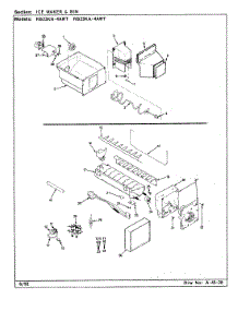07 - Ice Maker & Bin parts for Magic Chef Refrigerator RB23KA4AWT / CL82A from AppliancePartsPros.com