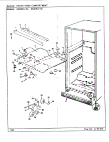 03 - Fresh Food Compartment parts for Magic Chef Refrigerator RB23KN-4A / BG94A from AppliancePartsPros.com
