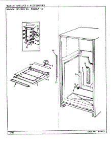 06 - Shelves & Accessories parts for Magic Chef Refrigerator RB23KN-4A / BG94A from AppliancePartsPros.com