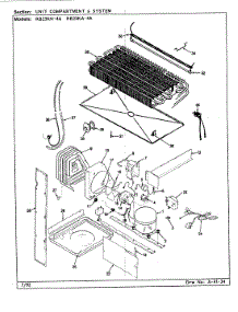 07 - Unit Compartment & System parts for Magic Chef Refrigerator RB23KN-4A / BG94A from AppliancePartsPros.com