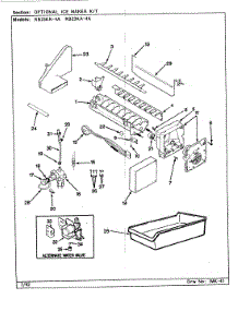 05 - Optional Ice Maker Kit parts for Magic Chef Refrigerator RB23KN-4A / BG94C from AppliancePartsPros.com