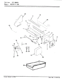 03 - Ice Maker parts for Magic Chef Refrigerator RB23KN-4AF / AG92A from AppliancePartsPros.com
