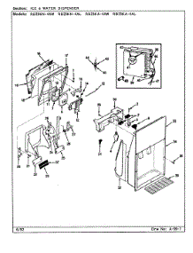 03 - Ice & Water Dispenser parts for Magic Chef Refrigerator RB23KN-4AL / BG96B from AppliancePartsPros.com