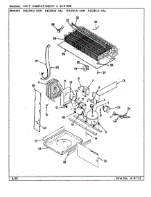 06 - Unit Compartment & System parts for Magic Chef Refrigerator RB23KN-4AL / BG96B from AppliancePartsPros.com