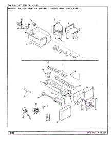 04 - Ice Maker & Bin parts for Magic Chef Refrigerator RB23KN-4AW / BG97C from AppliancePartsPros.com
