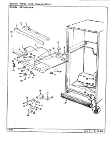04 - Fresh Food Compartment parts for Magic Chef Refrigerator RB23KN-4AW / CG97A from AppliancePartsPros.com