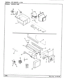 07 - Ice Maker & Bin parts for Magic Chef Refrigerator RB23KN-4AW / CG97A from AppliancePartsPros.com
