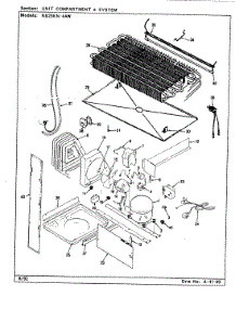 09 - Unit Compartment parts for Magic Chef Refrigerator RB23KN-4AW / CG97A from AppliancePartsPros.com