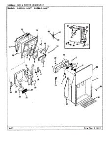 05 - Ice & Water Dispenser parts for Magic Chef Refrigerator RB23KN4AWT / CL81A from AppliancePartsPros.com