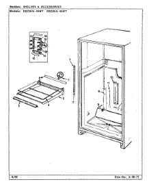 07 - Shelves & Accessories parts for Magic Chef Refrigerator RB23KN4AWT / CL81A from AppliancePartsPros.com