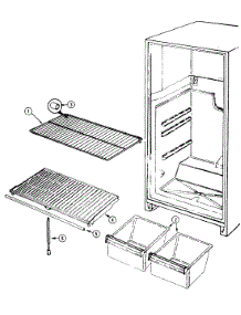 05 - Shelves & Accessories parts for Maytag Refrigerator RBE170TV from AppliancePartsPros.com