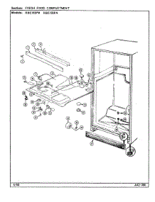 03 - Fresh Food Compartment parts for Maytag Refrigerator RBE193PA / DG63A from AppliancePartsPros.com