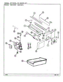 02 - Optional Ice Maker Kit parts for Maytag Refrigerator RBE193PW / DG62A from AppliancePartsPros.com