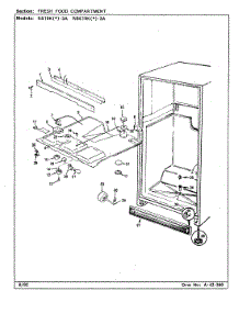 03 - Fresh Food Compartment parts for Maytag Refrigerator RBE19KA-3A / CG61A from AppliancePartsPros.com