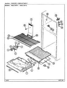 02 - Freezer Compartment parts for Maytag Refrigerator RBE214RFV / DD53A from AppliancePartsPros.com
