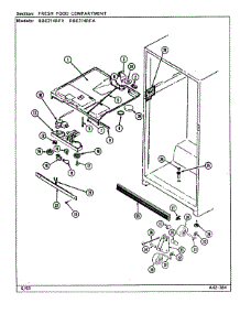 04 - Fresh Food Compartment parts for Maytag Refrigerator RBE214RFV / DD53A from AppliancePartsPros.com