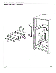 07 - Shelves & Accessories parts for Maytag Refrigerator RBE214RFV / DD53A from AppliancePartsPros.com