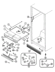05 - Fresh Food Compartment parts for Maytag Refrigerator RBE214TFM from AppliancePartsPros.com