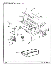 06 - Ice Maker parts for Maytag Refrigerator RBE21KA4AF / CG76A from AppliancePartsPros.com