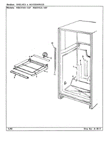 07 - Shelves & Accessories parts for Maytag Refrigerator RBE21KN4AF / CG75A from AppliancePartsPros.com