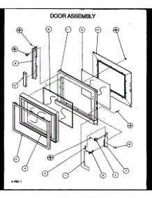 02 - Door Assy parts for Amana Microwave RBG322T1 / P1170202M from AppliancePartsPros.com