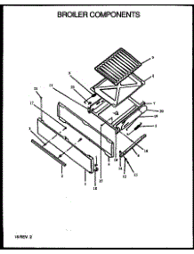 02 - Broiler Components parts for Amana Range RBL26AAW / P1142717N W from AppliancePartsPros.com