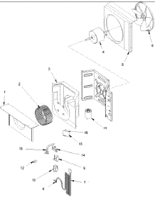 02 - Fan And Control Assy parts for Amana Air Conditioner RC05090A1D REV / RC05090A1D B from AppliancePartsPros.com