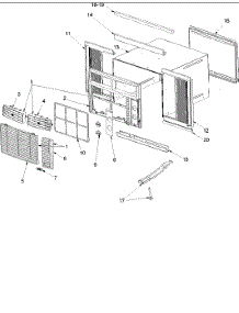 03 - Outer Case Assy parts for Amana Air Conditioner RC06010A1D from AppliancePartsPros.com