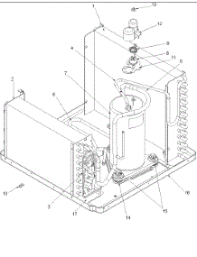02 - Evaporator, Condenser And Compressor parts for Amana Air Conditioner RC10190A1DR REV / RC10190A1DR D from AppliancePartsPros.com