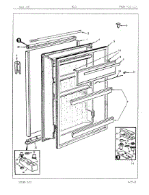 02 - Fresh Food Door parts for Maytag Refrigerator RC10G / 86S015 from AppliancePartsPros.com