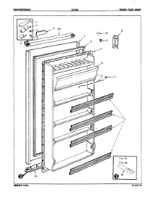 02 - Fresh Food Door parts for Maytag Refrigerator RC10H / E8S004 from AppliancePartsPros.com