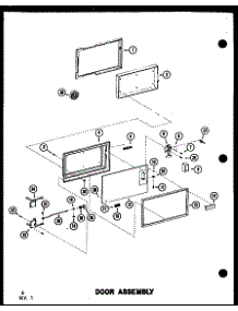 02 - Door Assy parts for Amana Microwave RC10S / P7382904M from AppliancePartsPros.com