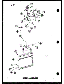 05 - Bezel Assy parts for Amana Microwave RC10SD / P7575004M from AppliancePartsPros.com