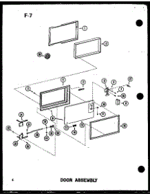 02 - Door Assy parts for Amana Microwave RC-10SD / P7575002M from AppliancePartsPros.com