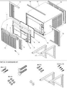 03 - Outer Case Assy parts for Amana Air Conditioner RC12090C1DR REV / RC12090C1DR D from AppliancePartsPros.com