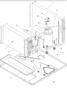 02 - Evaporator, Condenser And Compressor parts for Amana Air Conditioner RC12090C2E REV / RC12090C2E B from AppliancePartsPros.com