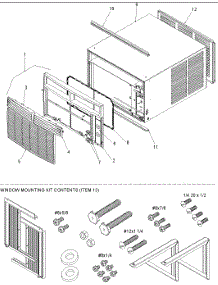 03 - Outercase, Curtains And Front Assy parts for Amana Air Conditioner RC12090C2E REV / RC12090C2E B from AppliancePartsPros.com